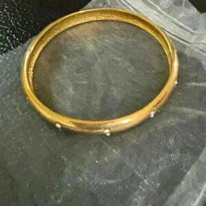 J Crew gold/diamond costume bangle NEW